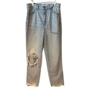 Garage Light wash “Vintage Straight” Jeans with Tears